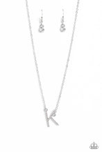 Load image into Gallery viewer, oak-sisters-jewelry-initially-yours-k-white-paparazzi-accessories-by-lisa
