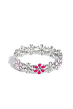 Load image into Gallery viewer, oak-sisters-jewelry-floral-fair-pink-bracelet-paparazzi-accessories-by-lisa