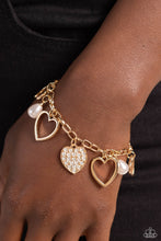 Load image into Gallery viewer, Paparazzi 🔆 GLOW Your Heart - Gold Bracelet
