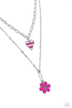 Load image into Gallery viewer, oak-sisters-jewelry-childhood-charms-pink-necklace-paparazzi-accessories-by-lisa