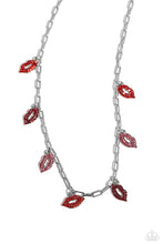 Load image into Gallery viewer, oak-sisters-jewelry-kiss-the-mark-red-paparazzi-accessories-by-lisa