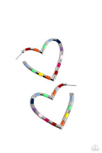 Load image into Gallery viewer, oak-sisters-jewelry-striped-sweethearts-multi-earrings-paparazzi-accessories-by-lisa
