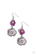 Load image into Gallery viewer, oak-sisters-jewelry-intricate-impression-pink-earrings-paparazzi-accessories-by-lisa
