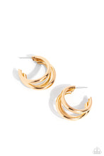 Load image into Gallery viewer, oak-sisters-jewelry-hoop-of-the-day-gold-earrings-paparazzi-accessories-by-lisa