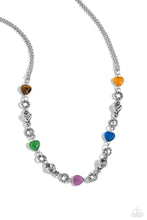 Load image into Gallery viewer, oak-sisters-jewelry-my-heartbeat-will-go-on-multi-necklace-paparazzi-accessories-by-lisa
