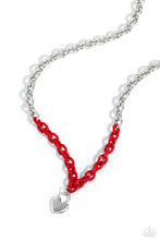Load image into Gallery viewer, oak-sisters-jewelry-locked-down-red-paparazzi-accessories-by-lisa