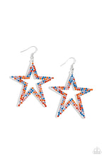 Load image into Gallery viewer, oak-sisters-jewelry-rockstar-energy-white-earrings-paparazzi-accessories-by-lisa