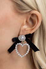 Load image into Gallery viewer, Paparazzi 🔆 BOW and Then - Black Post Earrings