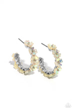 Load image into Gallery viewer, oak-sisters-jewelry-floral-focus-white-earrings-paparazzi-accessories-by-lisa