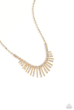 Load image into Gallery viewer, oak-sisters-jewelry-flare-to-be-different-gold-necklace-paparazzi-accessories-by-lisa