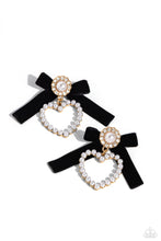 Load image into Gallery viewer, oak-sisters-jewelry-bow-and-then-gold-post earrings-paparazzi-accessories-by-lisa