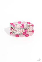 Load image into Gallery viewer, oak-sisters-jewelry-glassy-gait-pink-bracelet-paparazzi-accessories-by-lisa