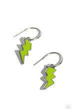 Load image into Gallery viewer, oak-sisters-jewelry-lightning-limit-green-earrings-paparazzi-accessories-by-lisa