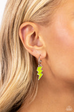 Load image into Gallery viewer, Paparazzi ๐ Lightning Limit - Green Earrings