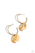Load image into Gallery viewer, oak-sisters-jewelry-majestic-mermaid-gold-earrings-paparazzi-accessories-by-lisa