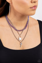 Load image into Gallery viewer, Paparazzi 🔆Locked Labor - Purple Necklace
