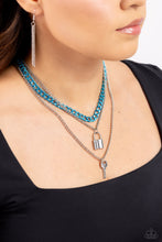 Load image into Gallery viewer, Paparazzi 🔆 Locked Labor - Blue Necklace