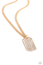 Load image into Gallery viewer, oak-sisters-jewelry-glitzy-gauge-gold-mens necklace-paparazzi-accessories-by-lisa