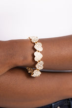 Load image into Gallery viewer, Paparazzi 🔆 Headliner Heart - Gold Bracelet