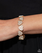 Load image into Gallery viewer, Paparazzi 🔆 Headliner Heart - Gold Bracelet