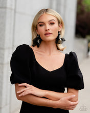Load image into Gallery viewer, Paparazzi 🔆Cosmopolitan Charisma - Black Earrings