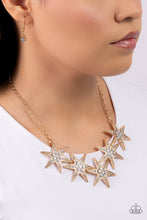 Load image into Gallery viewer, Paparazzi 🔆 Rockstar Ready - Gold Necklace