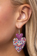 Load image into Gallery viewer, Paparazzi 🔆 Flirting Flourish - Pink Earrings