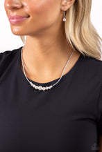 Load image into Gallery viewer, Paparazzi 🔆 White Collar Whimsy - Silver Necklace