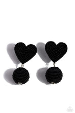 Load image into Gallery viewer, oak-sisters-jewelry-spherical-sweethearts-black-post earrings-paparazzi-accessories-by-lisa