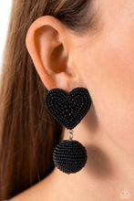 Load image into Gallery viewer, Paparazzi 🔆 Spherical Sweethearts - Black Post Earrings