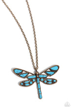 Load image into Gallery viewer, oak-sisters-jewelry-flying-low-brass-necklace-paparazzi-accessories-by-lisa