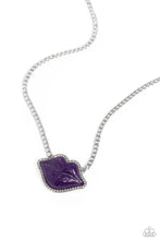 Load image into Gallery viewer, oak-sisters-jewelry-lip-locked-purple-necklace-paparazzi-accessories-by-lisa