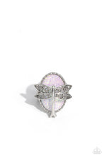 Load image into Gallery viewer, oak-sisters-jewelry-dragonfly-dazzle-white-ring-paparazzi-accessories-by-lisa