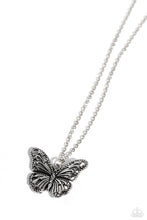 Load image into Gallery viewer, oak-sisters-jewelry-textured-talent-silver-necklace-paparazzi-accessories-by-lisa