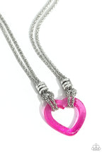 Load image into Gallery viewer, oak-sisters-jewelry-lead-with-your-heart-pink-necklace-paparazzi-accessories-by-lisa