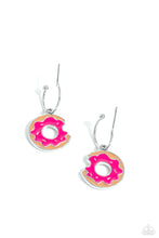 Load image into Gallery viewer, oak-sisters-jewelry-donut-delivery-pink-earrings-paparazzi-accessories-by-lisa