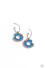 Load image into Gallery viewer, oak-sisters-jewelry-donut-delivery-blue-earrings-paparazzi-accessories-by-lisa