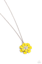 Load image into Gallery viewer, oak-sisters-jewelry-beyond-blooming-yellow-necklace-paparazzi-accessories-by-lisa