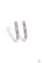 Load image into Gallery viewer, oak-sisters-jewelry-sliding-series-white-post earrings-paparazzi-accessories-by-lisa
