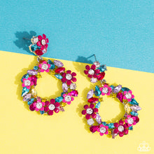 Load image into Gallery viewer, Paparazzi 🔆 Wreathed in Wildflowers - Multi Post Earrings
