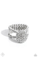 Load image into Gallery viewer, oak-sisters-jewelry-polished-pageant-white-ring-paparazzi-accessories-by-lisa