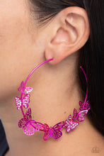 Load image into Gallery viewer, Paparazzi 🔆 Shimmery Swarm - Pink Earrings