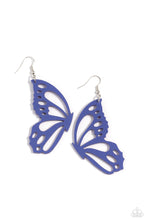 Load image into Gallery viewer, oak-sisters-jewelry-wing-of-the-world-blue-earrings-paparazzi-accessories-by-lisa