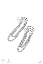 Load image into Gallery viewer, oak-sisters-jewelry-unlocked-perfection-silver-post earrings-paparazzi-accessories-by-lisa