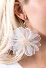 Load image into Gallery viewer, Paparazzi 🔆 Cosmopolitan Chiffon - White Earrings