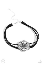 Load image into Gallery viewer, oak-sisters-jewelry-textured-tapestry-black-necklace-paparazzi-accessories-by-lisa