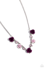 Load image into Gallery viewer, oak-sisters-jewelry-strike-a-rose-purple-necklace-paparazzi-accessories-by-lisa