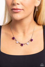 Load image into Gallery viewer, Paparazzi 🔆 Strike a ROSE - Purple Necklace