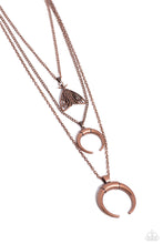 Load image into Gallery viewer, oak-sisters-jewelry-moth-medley-copper-necklace-paparazzi-accessories-by-lisa