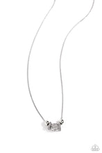 Load image into Gallery viewer, oak-sisters-jewelry-rolling-the-dice-white-necklace-paparazzi-accessories-by-lisa